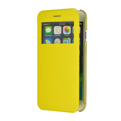 Funda para iPhone 6 con tapa y ventana 4,7" Naranja