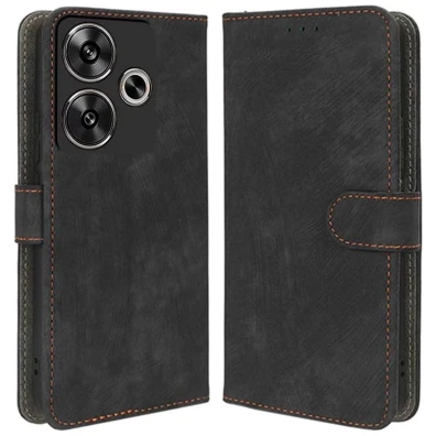 Funda libro 360º Protección Negra para Xiaomi Redmi 13 / Poco M6 4G - CROCOCASE