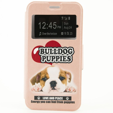 Funda Libro Samsung J3 2016 bulldog