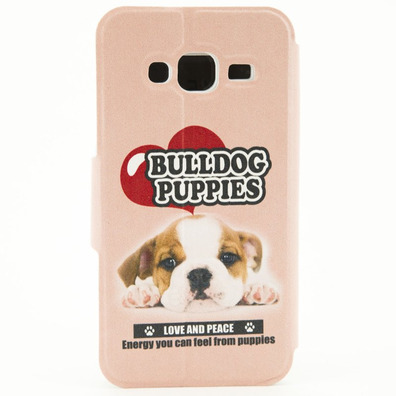 Funda Libro Samsung J3 2016 bulldog