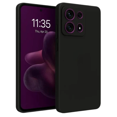 Funda Square Liquid Premium Negro para Motorola Edge 60 Pro