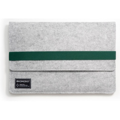 EKOMODO -maletines para portátil 33 cm (13") Funda Verde, Gris