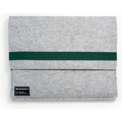 EKOMODO - HR-014 maletines para portátil 38,1 cm (15") Funda Verde, Gris
