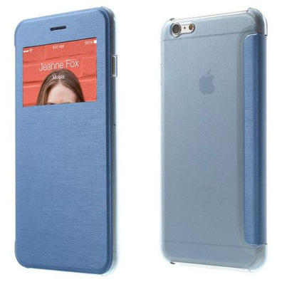Funda para iPhone 6 con tapa y ventana 4,7" Violeta