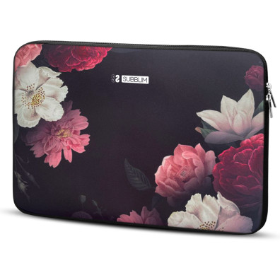 SUBBLIM Funda Ordenador Neopreno Trendy Sleeve Neo Flowers 15,6"