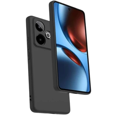 Funda Realme GT 7 Square Liquid Premium Negro - Marca CROCOCASE
