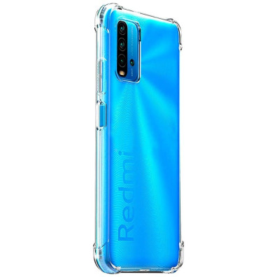 Funda de Silicona Reforzada para Xiaomi Redmi 9T - Marca CROCOCASE - Transparente