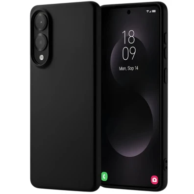 Funda Samsung Galaxy S25 Edge Square Liquid Premium en Negro