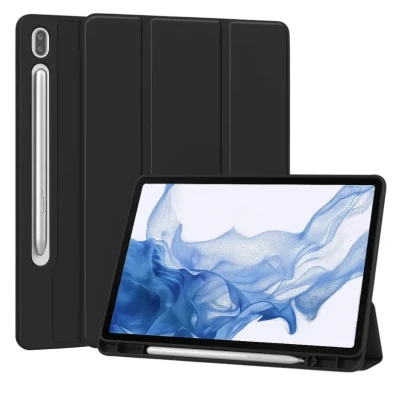 Funda Negra Compatible Samsung Galaxy Tab S10 FE+ - CROCOCASE