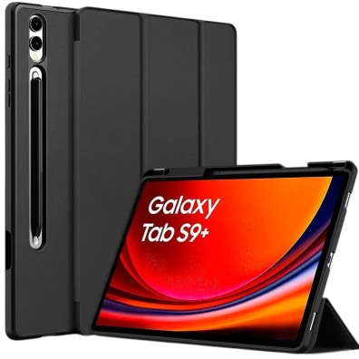Tapa tablet Samsung Galaxy S9+/S10+ Negra - Compatible con elegancia