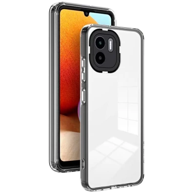 Funda de silicona para Xiaomi Redmi A1/A2 con Bumper Negro - CROCOCASE