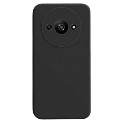 Tapa protectora Xiaomi Redmi A3 / Poco C61 Square Liquid Premium Negro - CROCOCASE