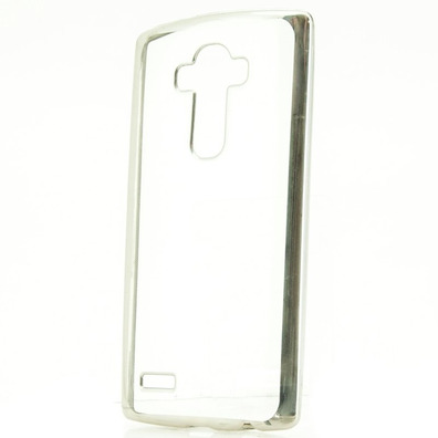 Funda TPU Metal LG G4 Plata