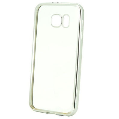 Funda TPU Metal Samsung Galaxy S6 Plateado X-One