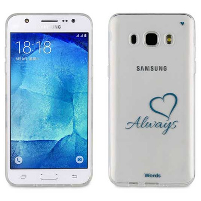 Funda TPU Transparente Always Samsung Galaxy J5 2016 Words