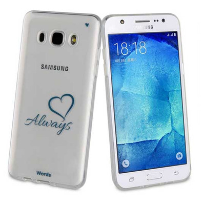 Funda TPU Transparente Always Samsung Galaxy J5 2016 Words