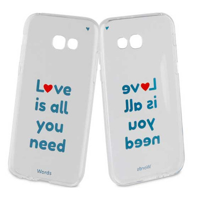 Funda TPU Transparente Love is all you Need Samsung Galaxy A5 2017