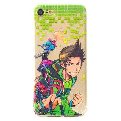 Funda TPU Transparente Pixel Apple iPhone 7 el Rubius