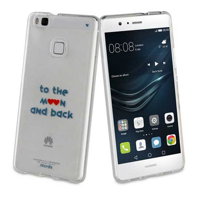 Funda TPU Transparente to the Moon and Back Huawei P9 Lite