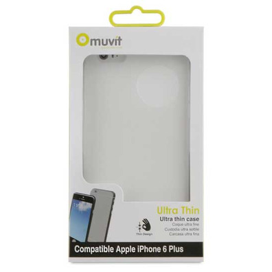 Funda Ultrafina Classic Gris iPhone 6 Plus Muvit