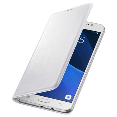 Funda Wallet Blanca con Tarjetero Samsung Galaxy J7 2016 Samsung