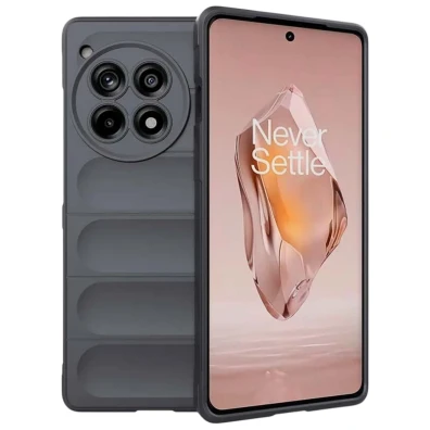 Funda de silicona Wave Oneplus 12R Gris Oscuro - Marca CROCOCASE
