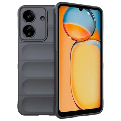 Funda de silicona Wave para Xiaomi Redmi 13C / Poco C65 / Poco M6 5G en Gris - CROCOCASE