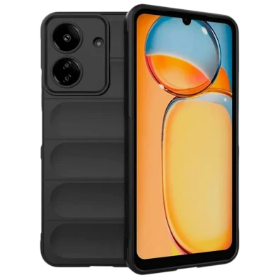 Funda de silicona para Xiaomi Redmi 13C / Poco C65 / Poco M6 5G en color Negro