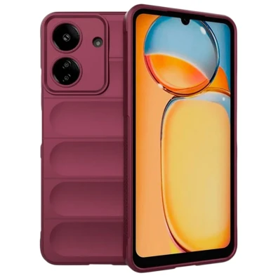 Funda de silicona Wave Borgoña para Xiaomi Redmi 13C / Poco C65 / Poco M6 5G