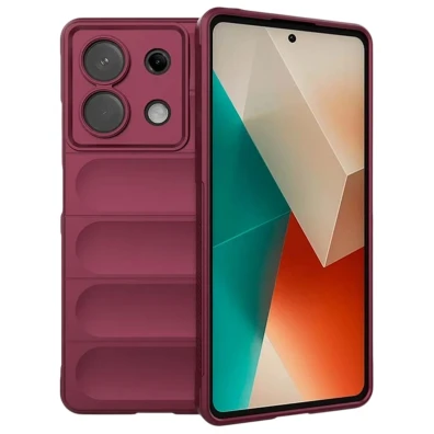 Funda de silicona Xiaomi Redmi Note 13 5G Wave Borgoña