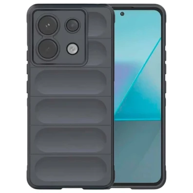 Funda de silicona Wave Xiaomi Redmi Note 13 Pro 5G / Poco X6 5G Gris Oscuro - Marca CROCOCASE