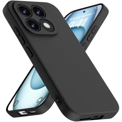 Funda Xiaomi 17 Square Liquid Premium Negro - Marca CROCOCASE