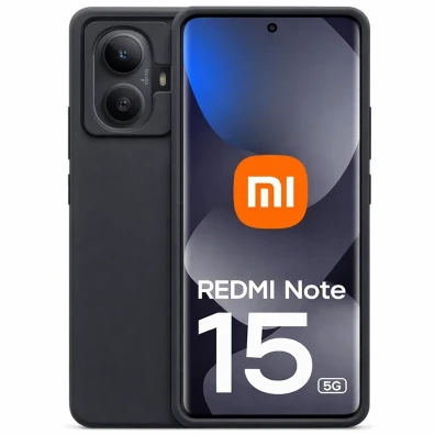 Funda Xiaomi Redmi Note 15 5G / 4G - Square Liquid Premium Negro