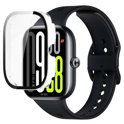 Funda y Cristal Templado Xiaomi Redmi Watch 5/Redmi Watch 6 - Transparente