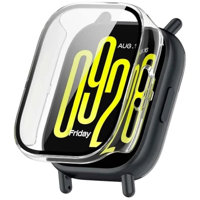 Funda PC + Cristal Templado Xiaomi Redmi Watch 5 Active Transparente - CrocoCase