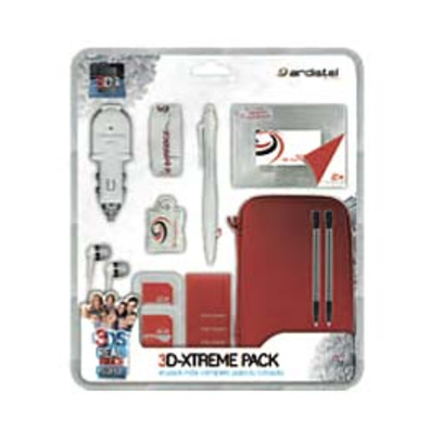 3D Extreme Pack para Nintendo 3DS Rojo Ardistel