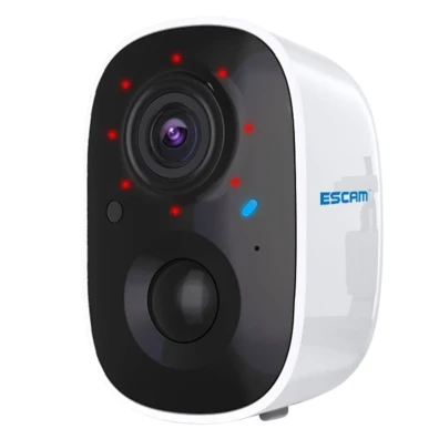 Escam G14 Blanco - Cámara de Seguridad Full HD 2MP con Visión Nocturna e IA