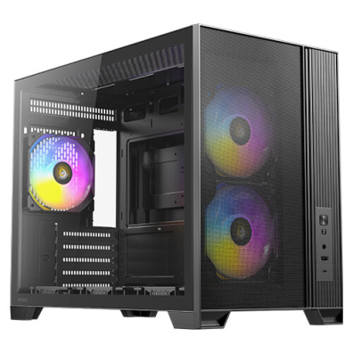 CAJA MINITORRE MICROATX FLUX M NEGRO ANTEC