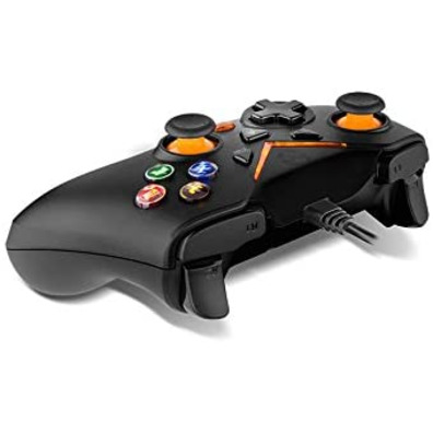 Gamepad Krom Key PC/PS3 Negro/Naranja