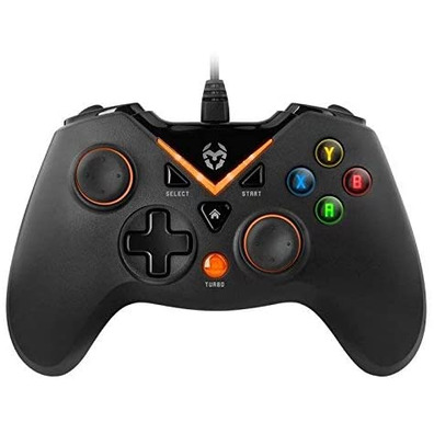 Gamepad Krom Key PC/PS3 Negro/Naranja