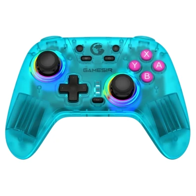 Mando GameSir T4n Nova Azul Neón - Para Nintendo Switch, PC, Smartphone, Tablet, iOS, Android TV Box