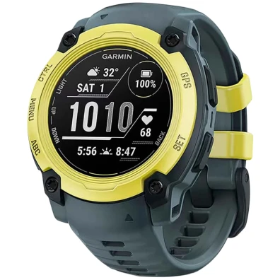 Garmin Instinct E 40mm Amarillo - Reloj Inteligente con GPS y Correa Gris