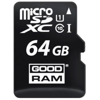 GoodRAM Tarjeta de Memoria MicroSDXC 64GB UHS-I + Adaptador