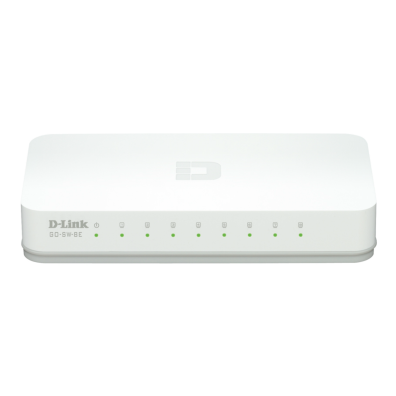 Switch D-Link 8 Puertos Ethernet - Conexión Rápida y Sencilla