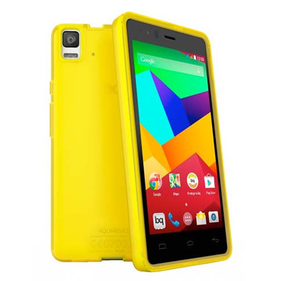 Funda Gummie BQ Aquaris E5S/E5 4G Amarillo