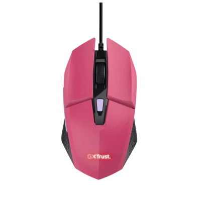 Trust GXT109P FELOX - Ratón Rosa USB Tipo A 6400 DPI