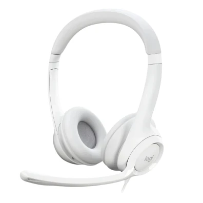 LOGITECH H390 Auriculares con Micrófono USB Supresión de Ruido - Blanco