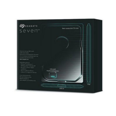 HD SEAGATE EXTERNO SEVEN 500GB 7mm USB 3.0 ACERO