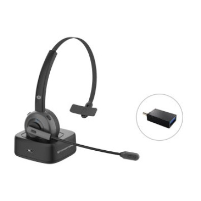 HEADSET BLUETOOTH CON BASE DE CARGA POLONA03BD CONCEPTRONIC
