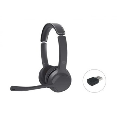 Headset Conceptronic POLONA04BA Bluetooth - Cancelación de Ruido, Carga USB-C, Manos Libres 40hrs